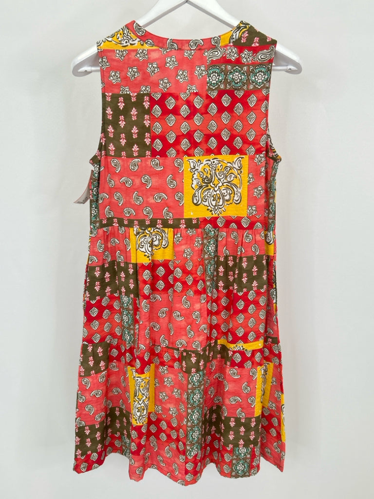 Escape by Habitat Clothes Size S Coral Print Women's Dress