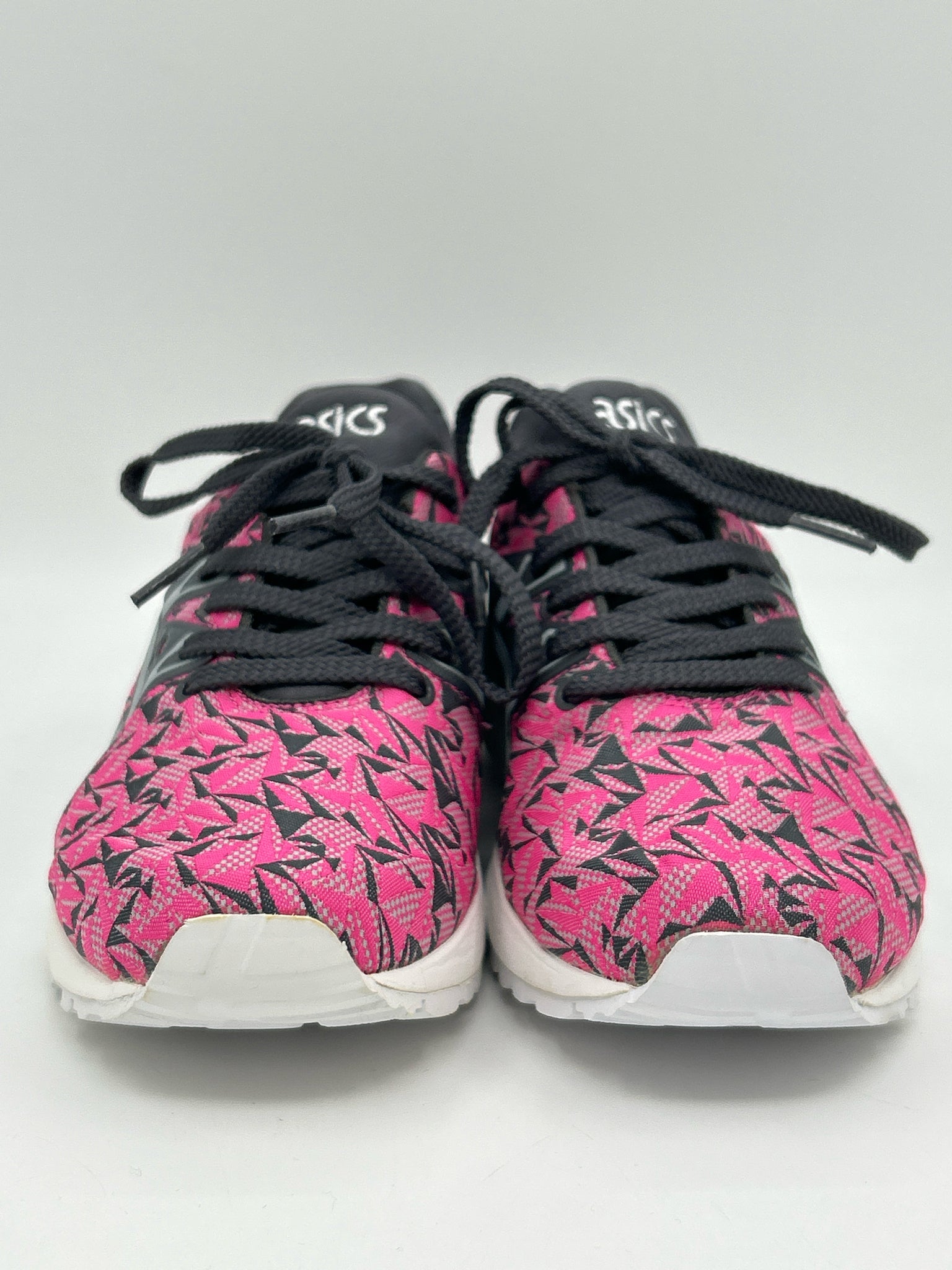 ASICS Size 7 GREY & PINK Women Sneakers