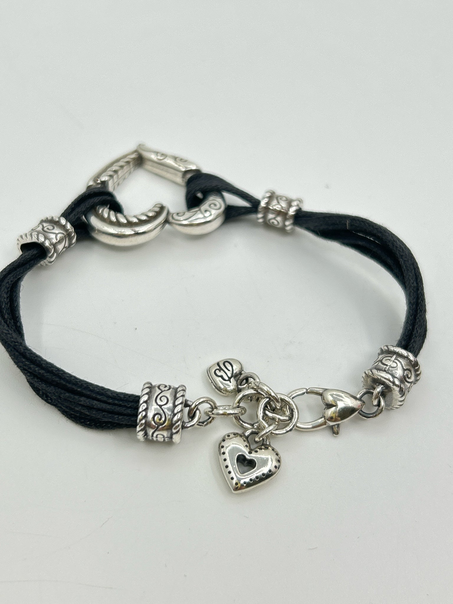 BRIGHTON Silver and Black Bracelet