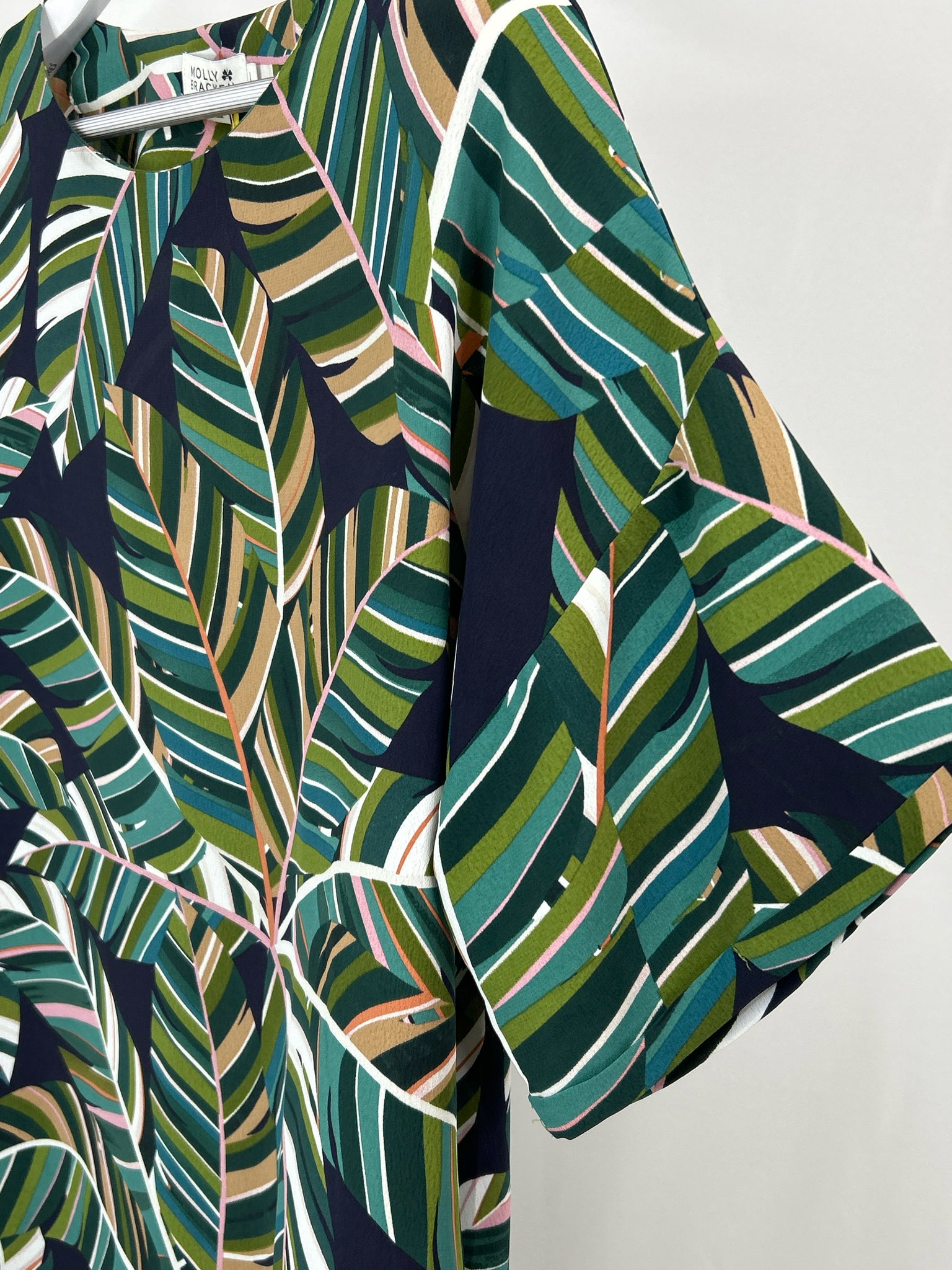Molly Bracken Size L GREEN AND NAVY Women Dress