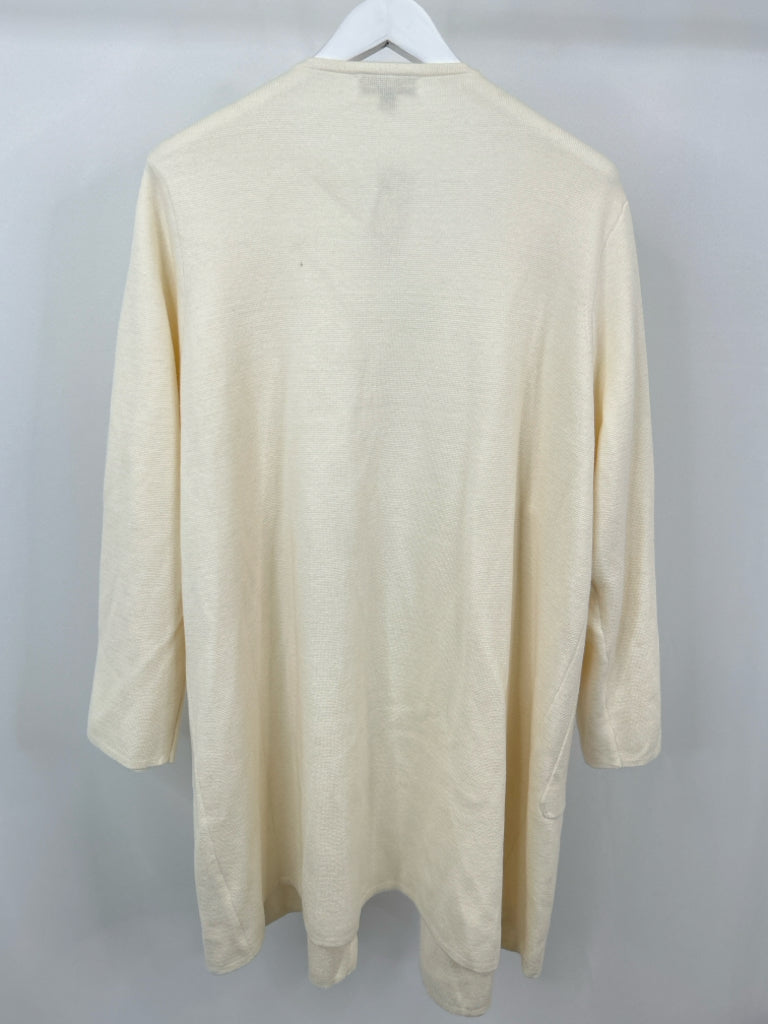 J. CREW 365 Women Size 2X Ivory Cardigan NWT