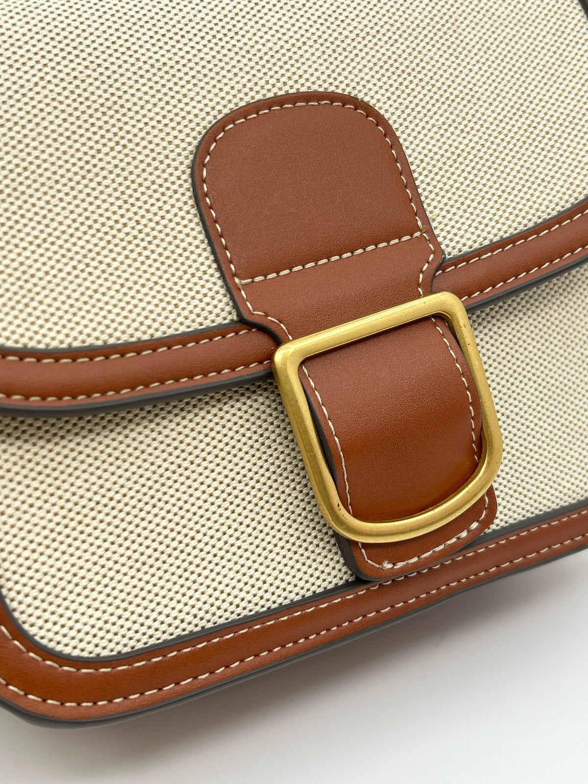 MNG Natural and Brown Women Purse