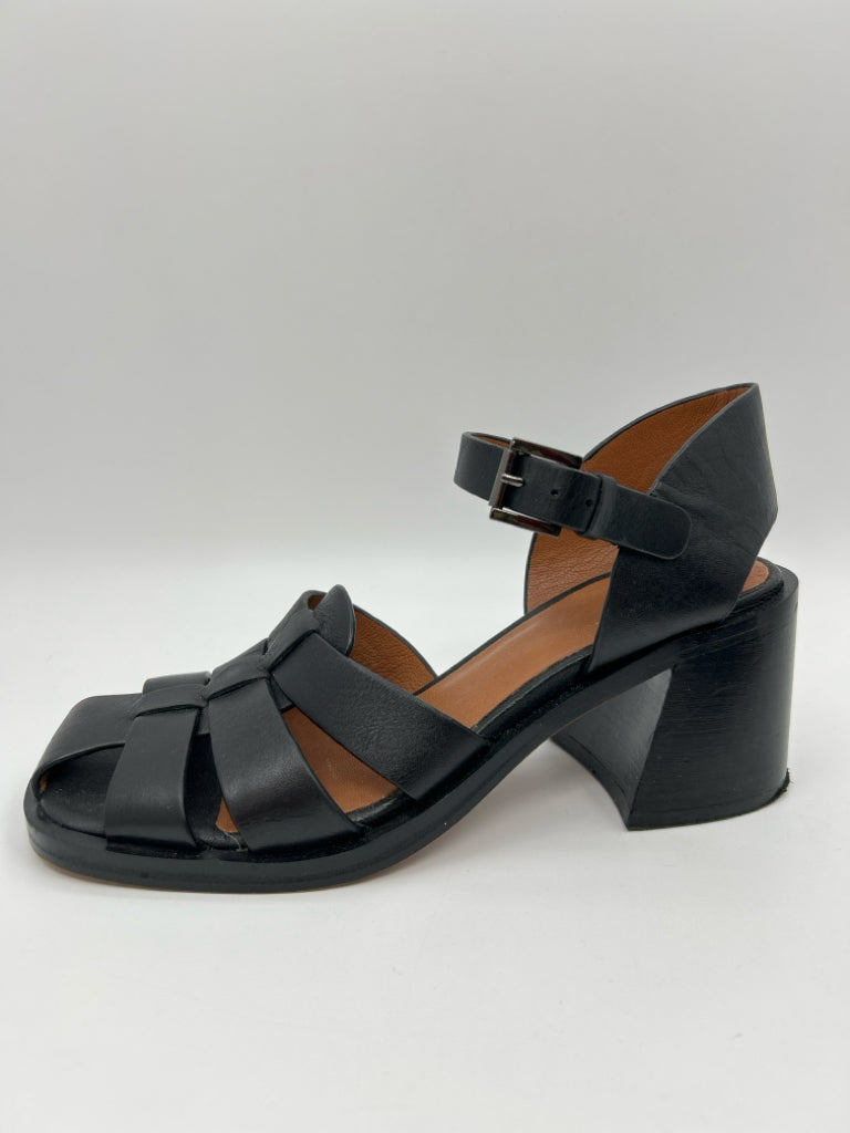 ZARA Women Size 38 Black Sandal