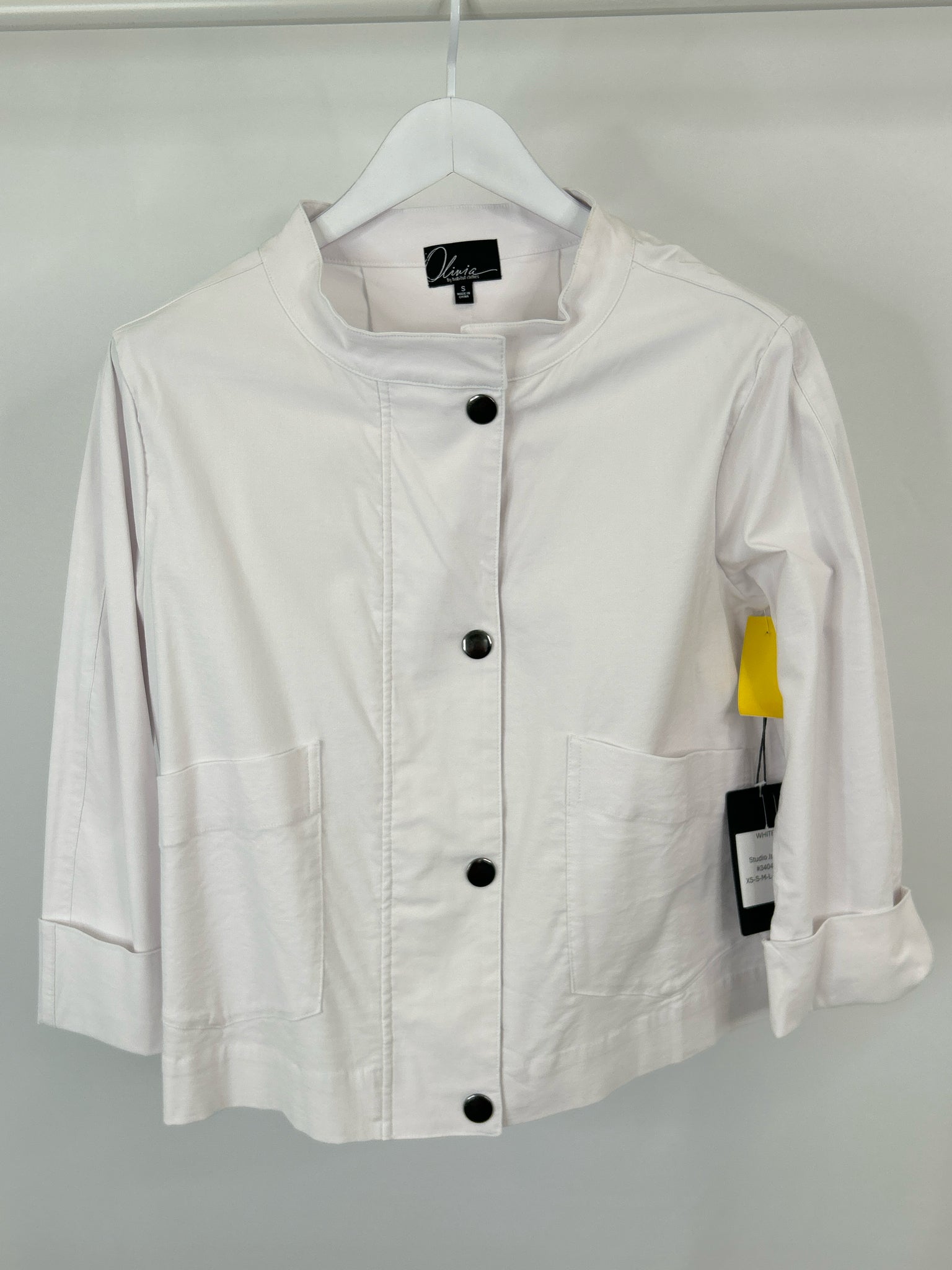 OLIVIA BY HABITAT CLOTHES Size S White Women Jacket