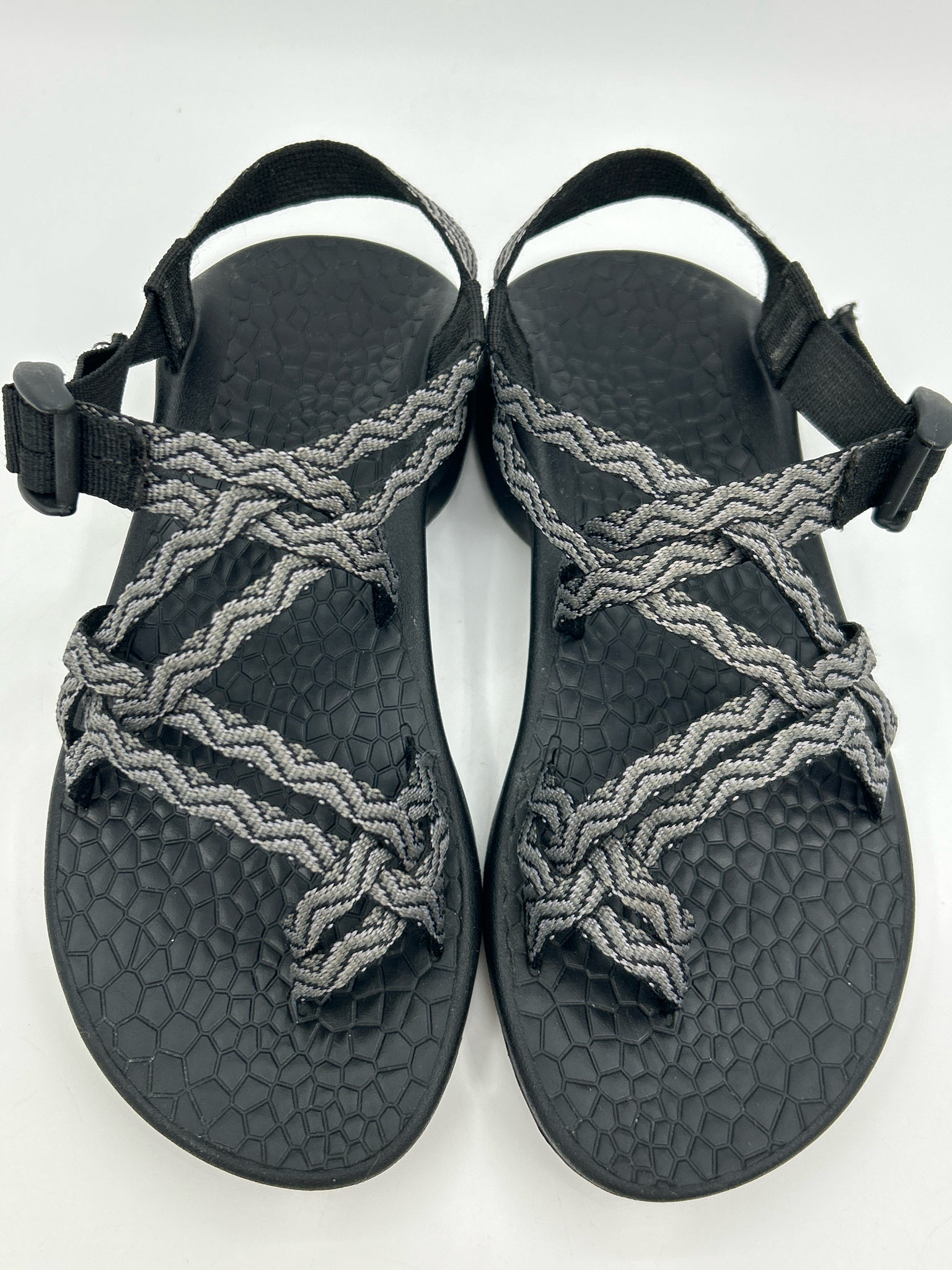 CHACO Size 7 black and grey Women Sandal