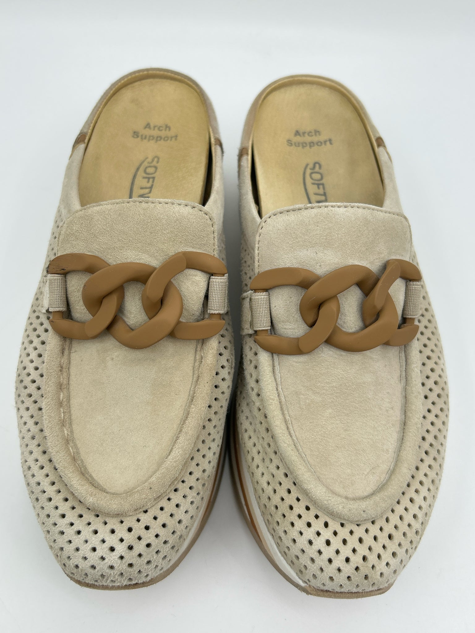SOFTWAVES Size 37.5 Beige Women Sneakers