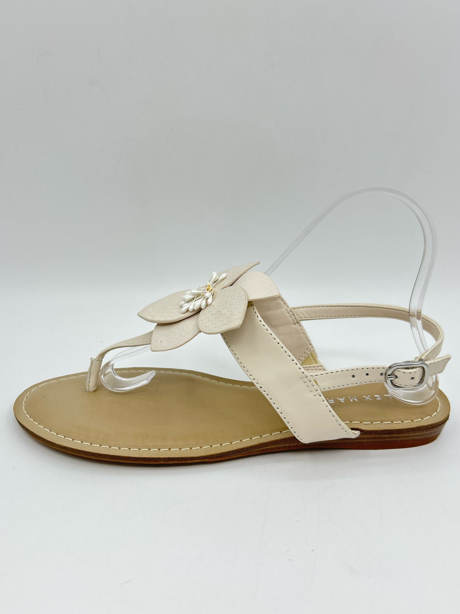 Alex Marie Size 10M Ivory Women Sandal