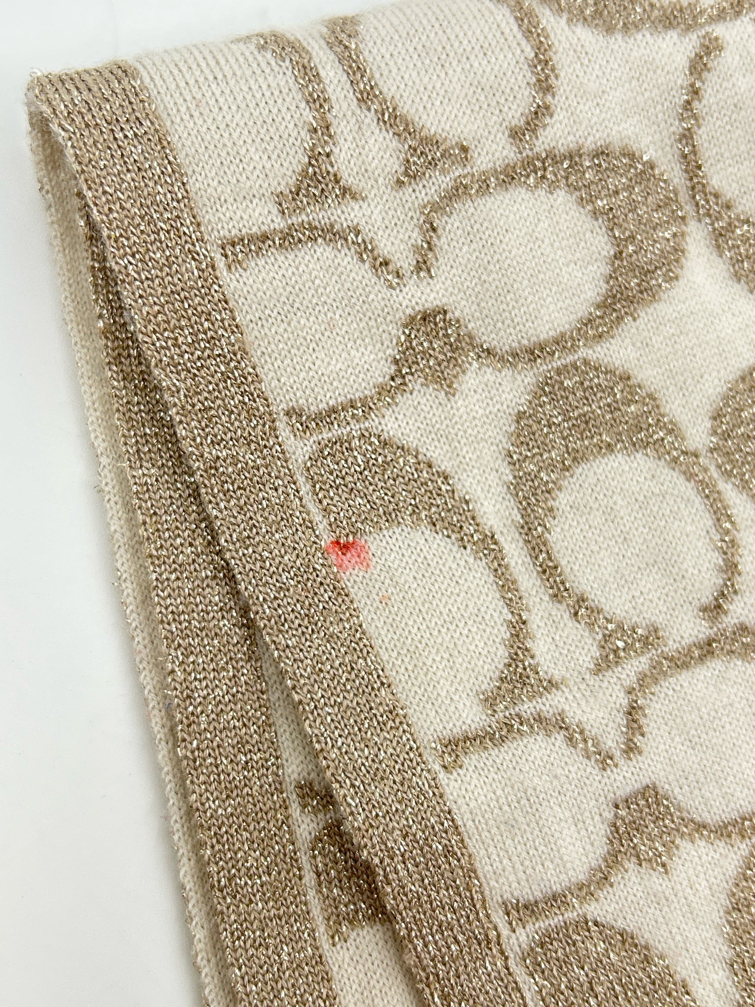 COACH BEIGE AND GOLD Women Scarf