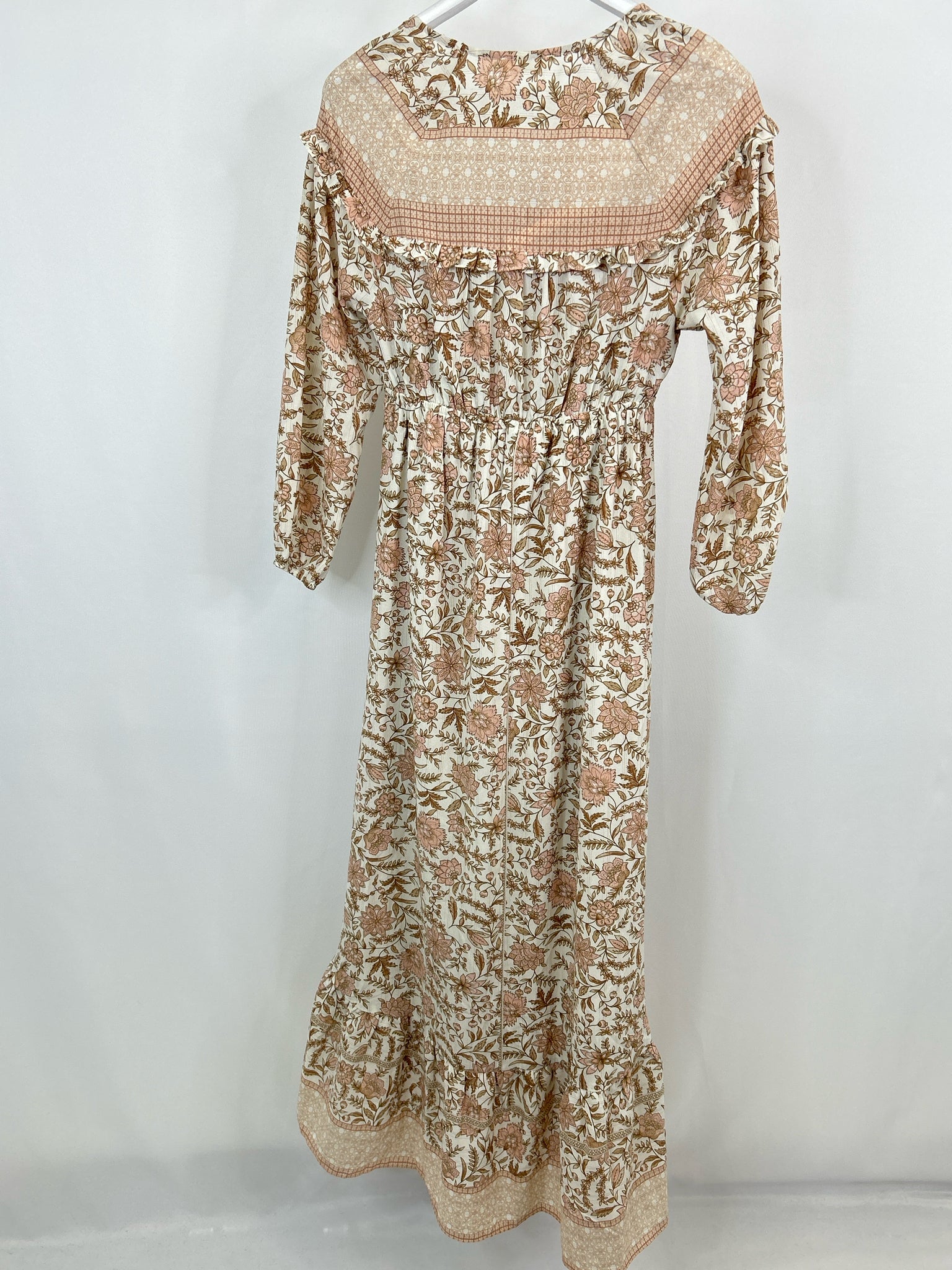 LOVESTITCH Size S Peach Print Women Dress NWT