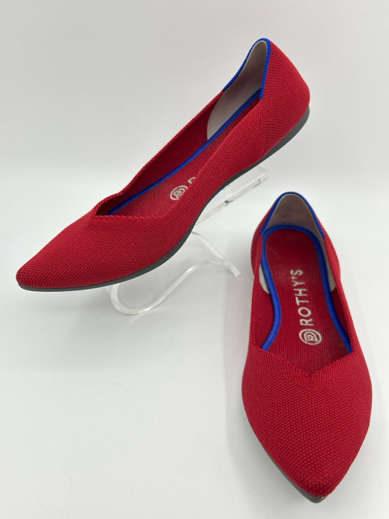 ROTHY'S Women Size 8W Red Flats