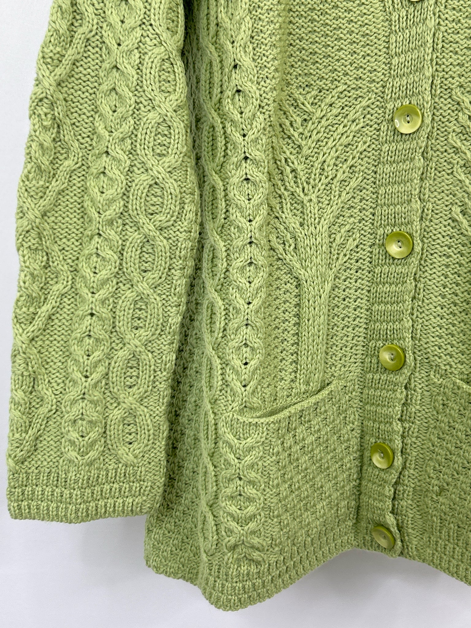 Kilronan Knitwear Size XL Green Women Sweater