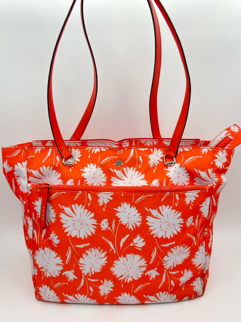 KATE SPADE ORANGE AND WHITE Tote