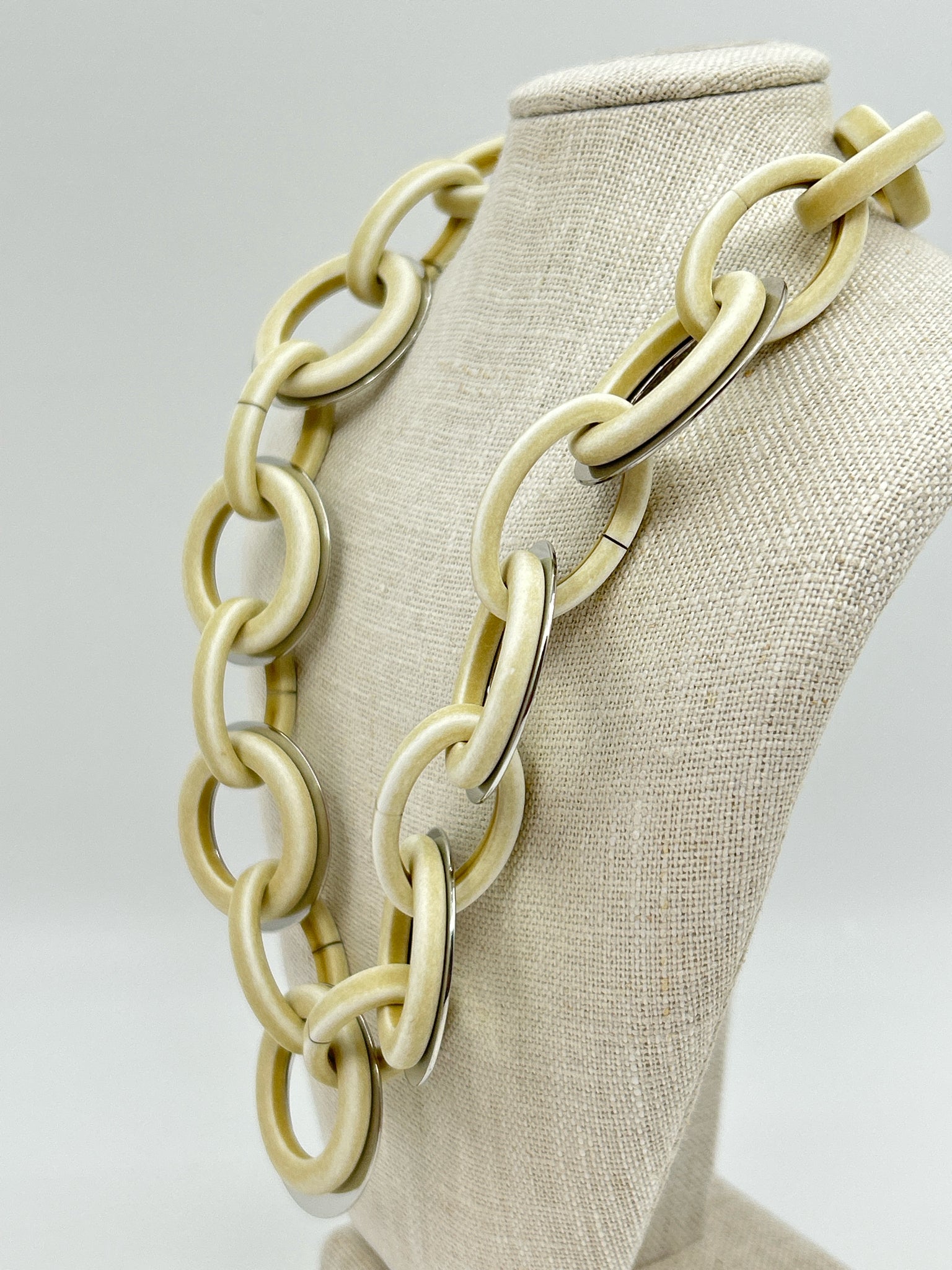 PONO By Jane Goodman Cream & Silver Necklace