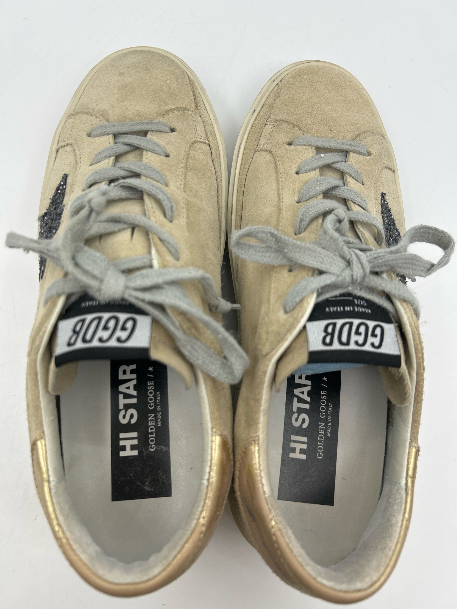 GOLDEN GOOSE Size 38 Beige Women Sneakers