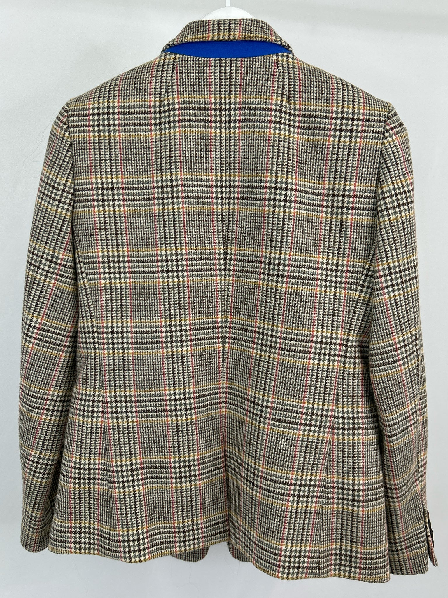 J CREW Size 10 Brown Plaid Women Blazer