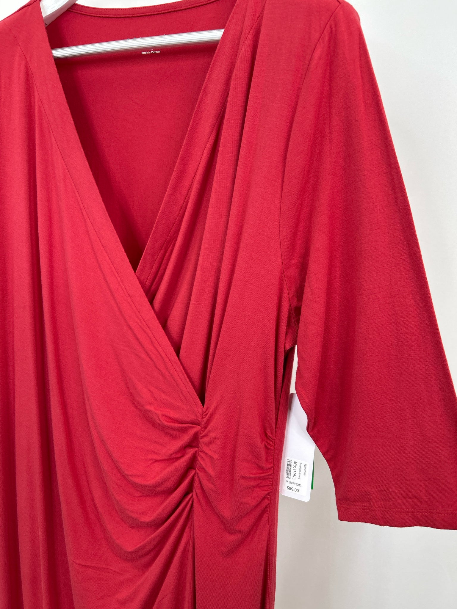 SOFT SURROUNDINGS Size 1X Red Women Dress
