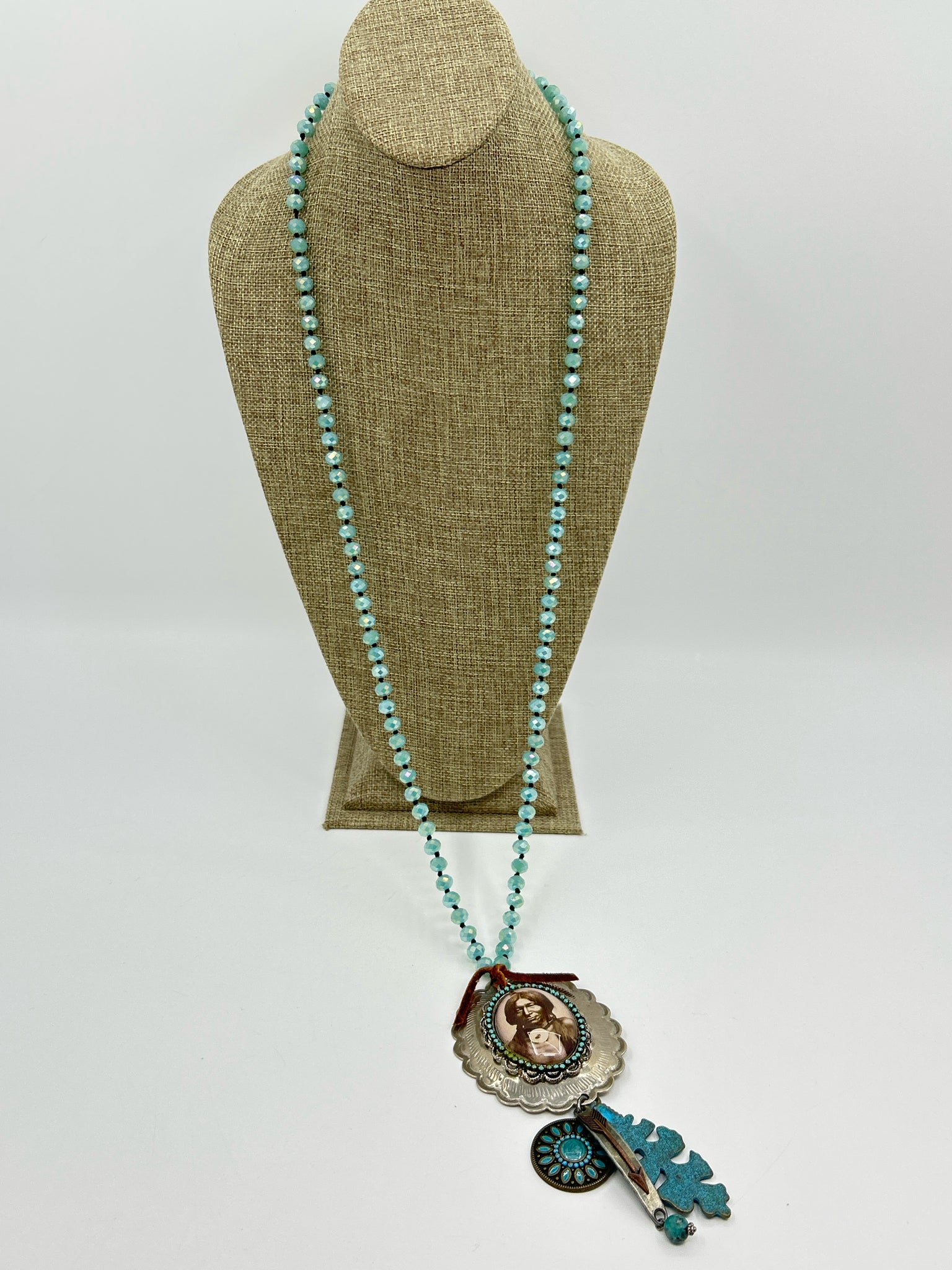 GYPSY SOUTH Turquoise & Silver Necklace