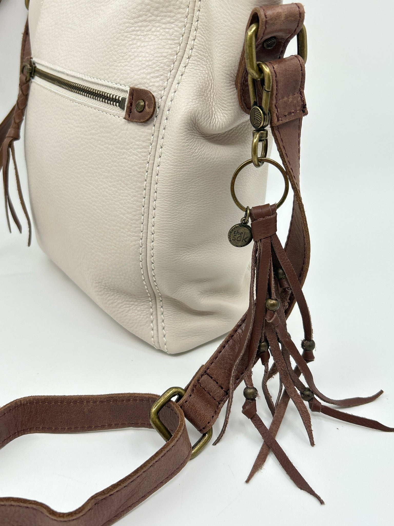 THE SAK IVORY AND BROWN Women Purse