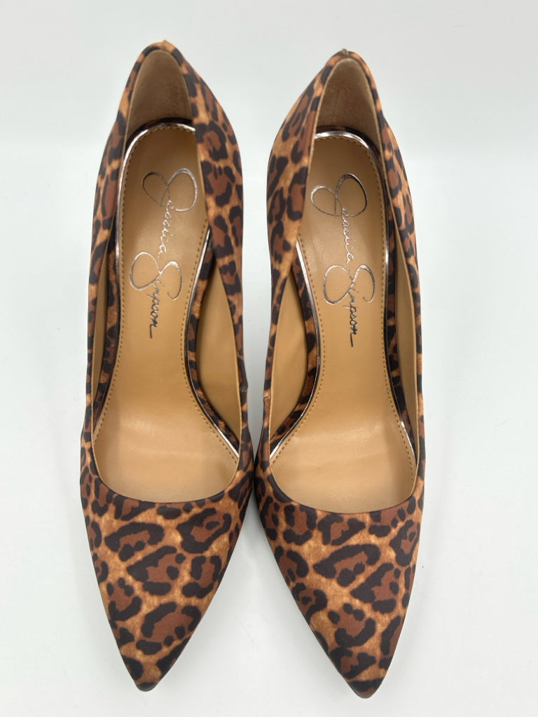 JESSICA SIMPSON Size 9.5M Brown and Black Pumps