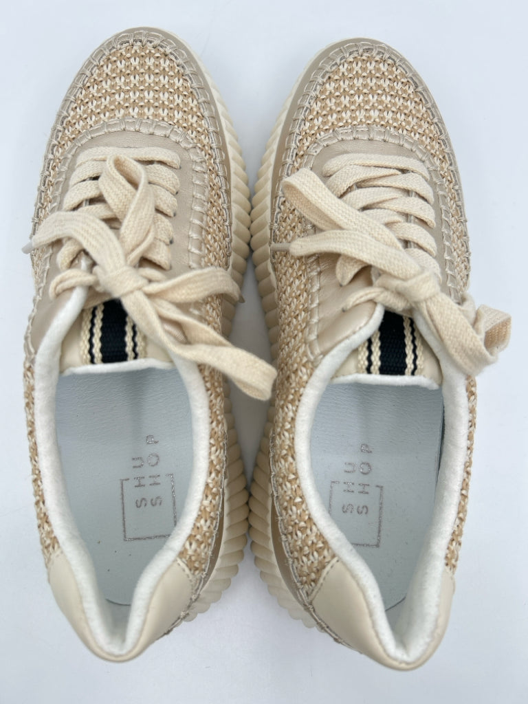 SHU SHOP Women Size 7 TAN AND IVORY Sneakers