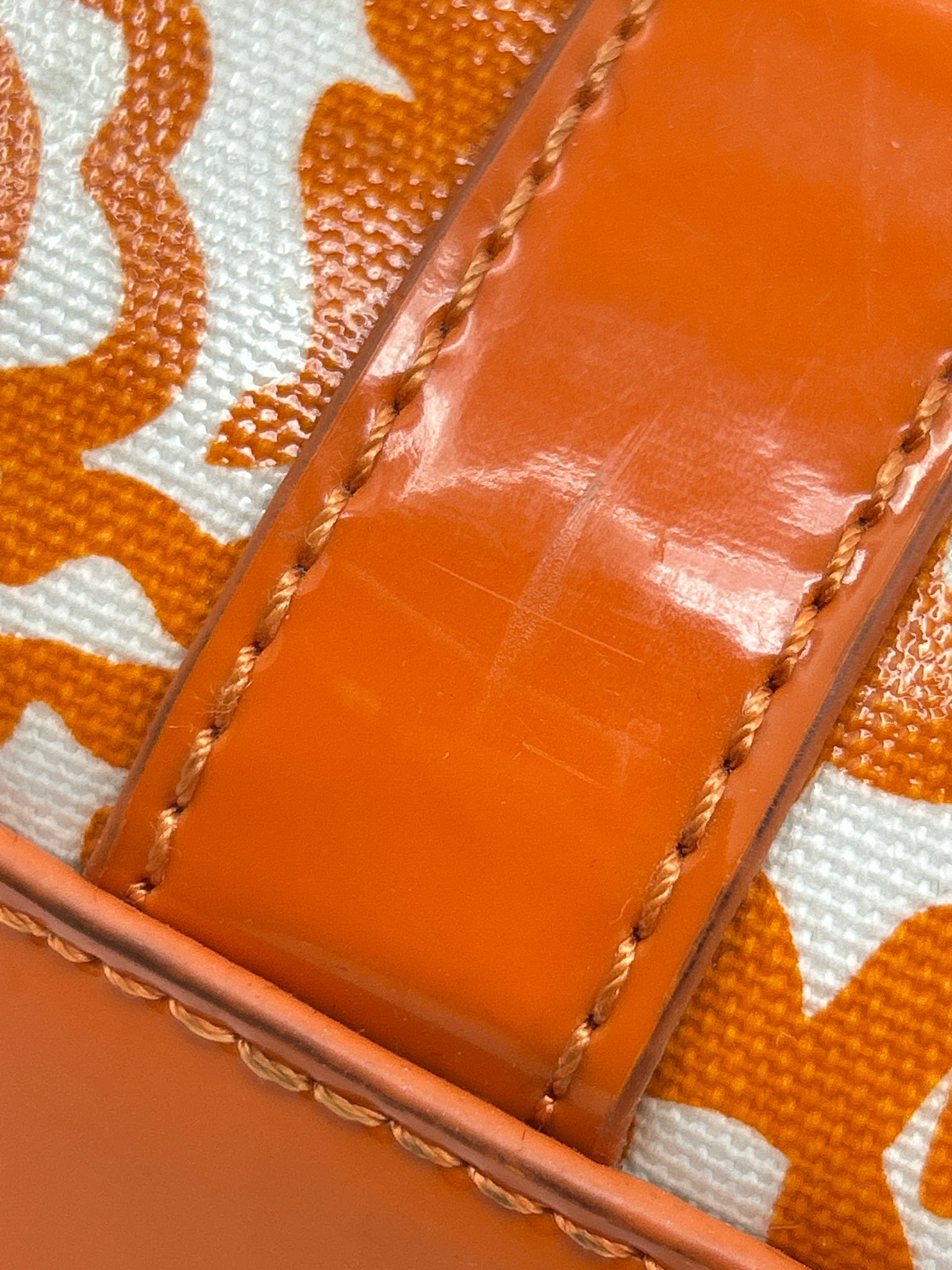 TORY BURCH ORANGE AND WHITE Women Tote