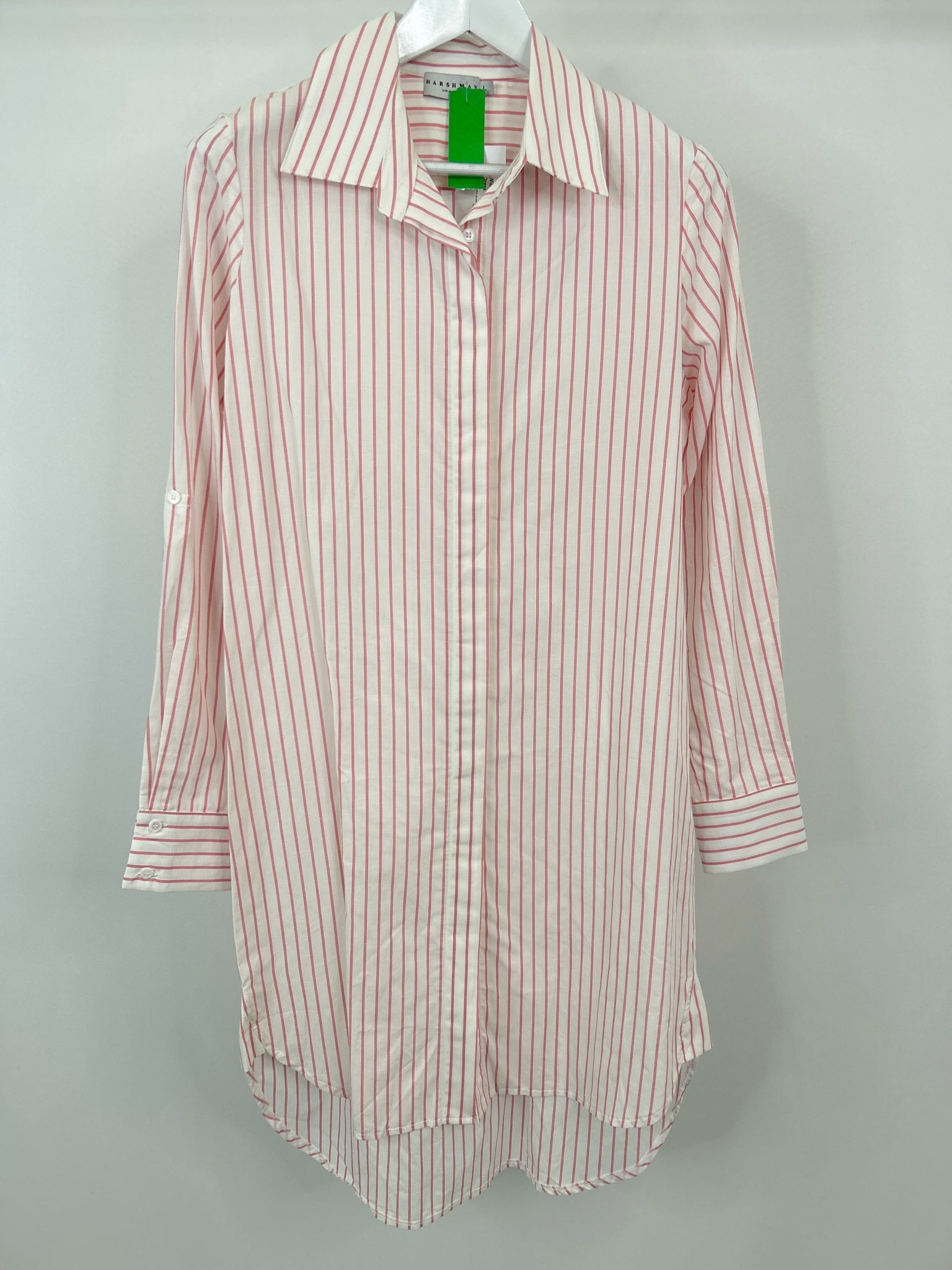 Harshman Size L White and Pink Women Dress NWT