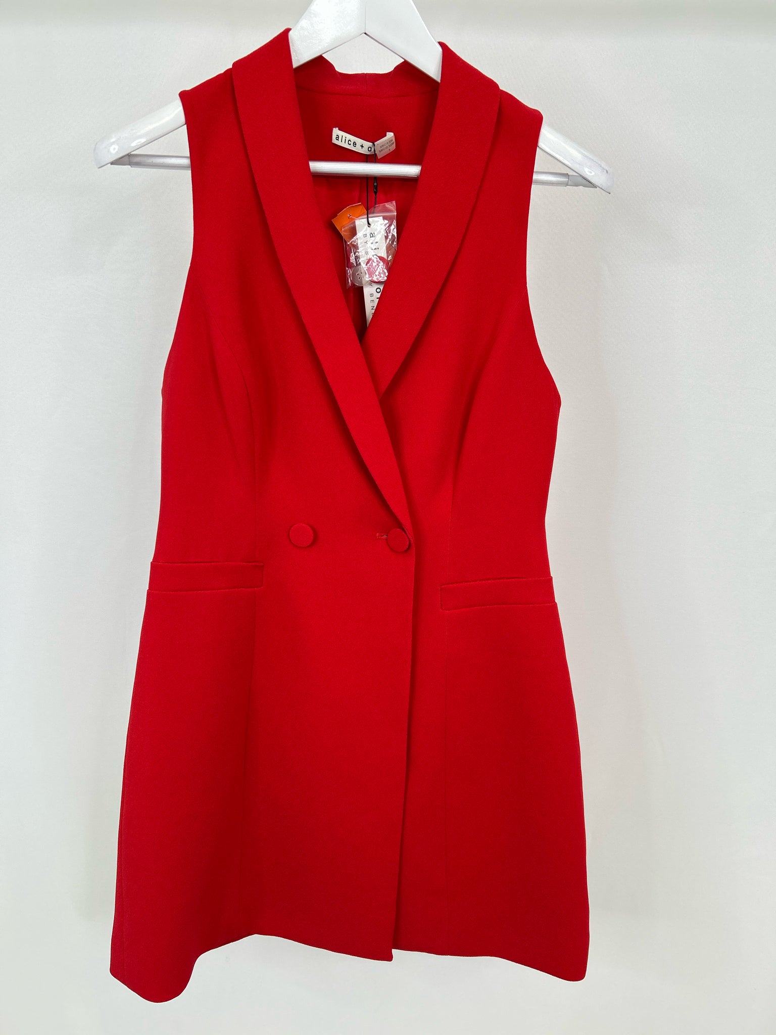 ALICE + OLIVIA Size 8 Red Women Dress