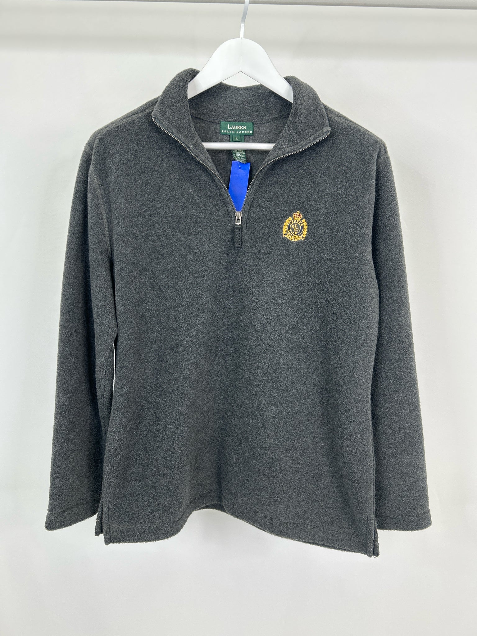 Lauren Ralph Lauren Size L Gray Women Pullover