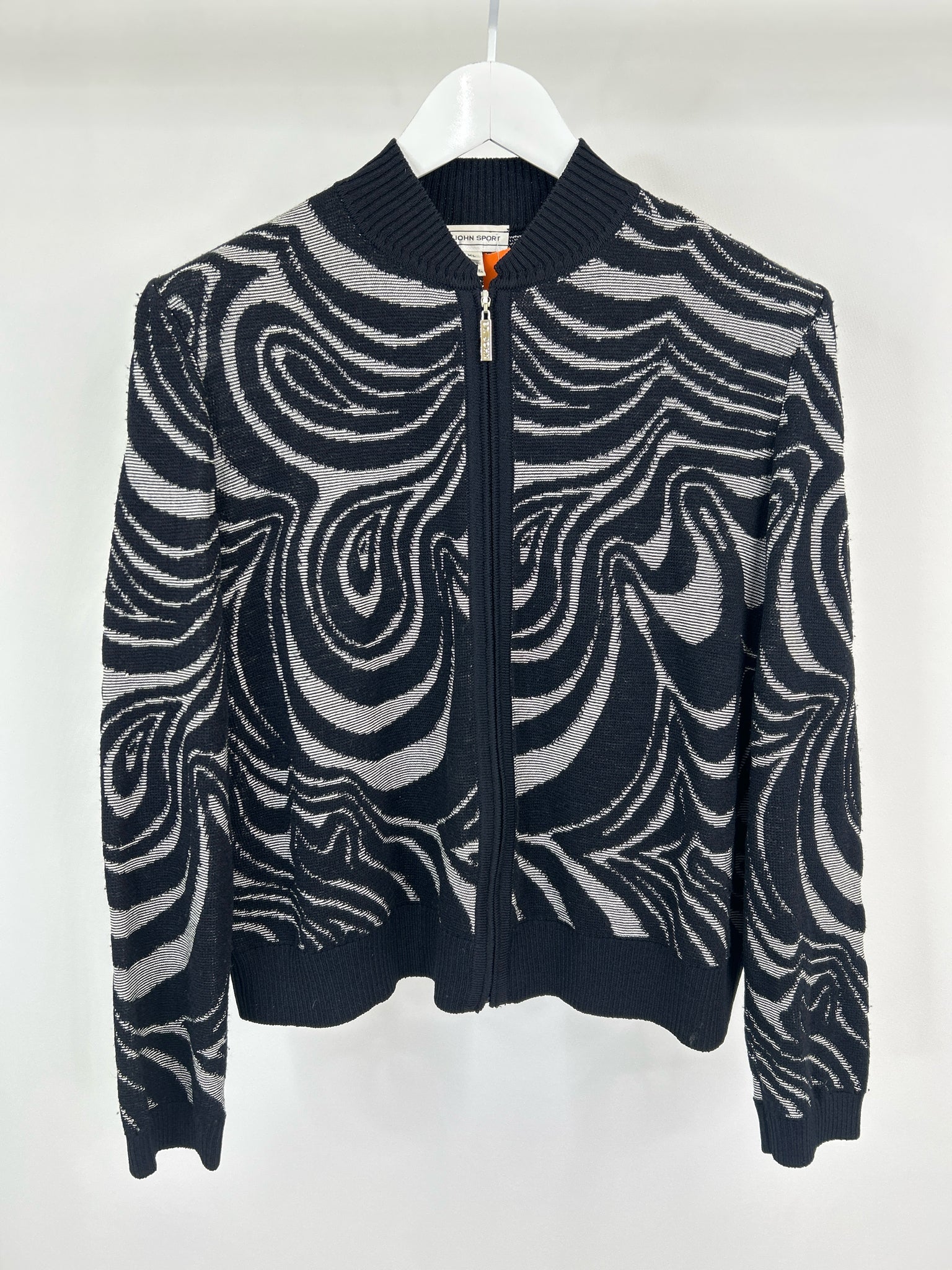 ST JOHN SPORT Size XL black and grey Women Jacket