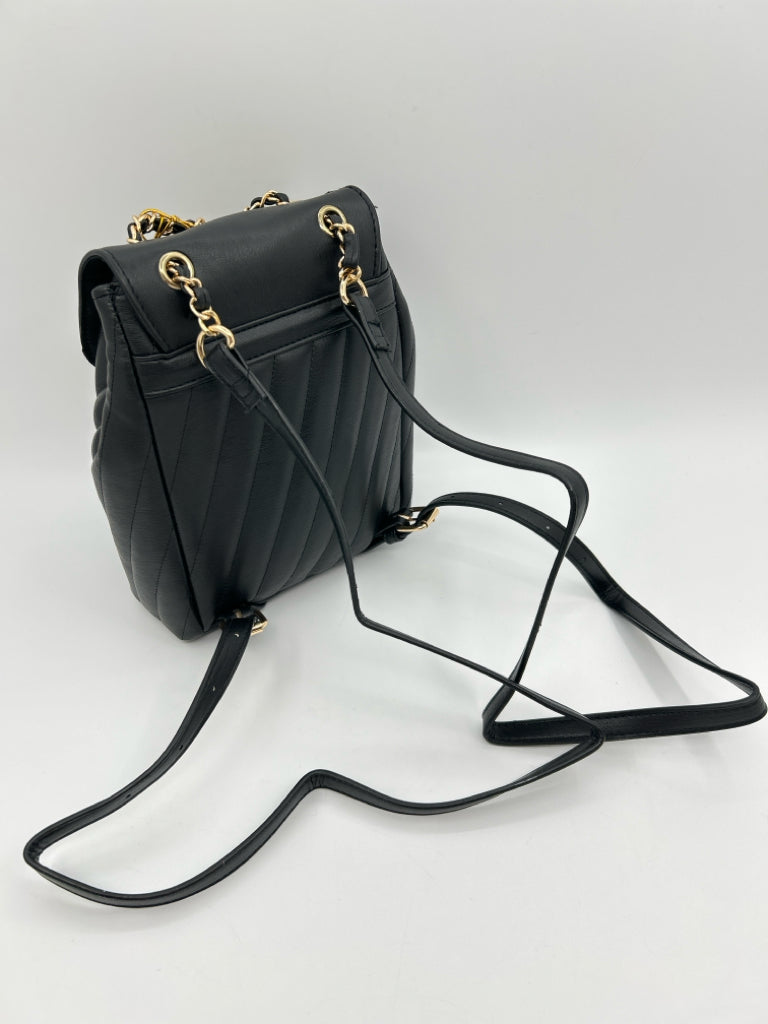 BEBE Black Faux Leather Backpack NWT