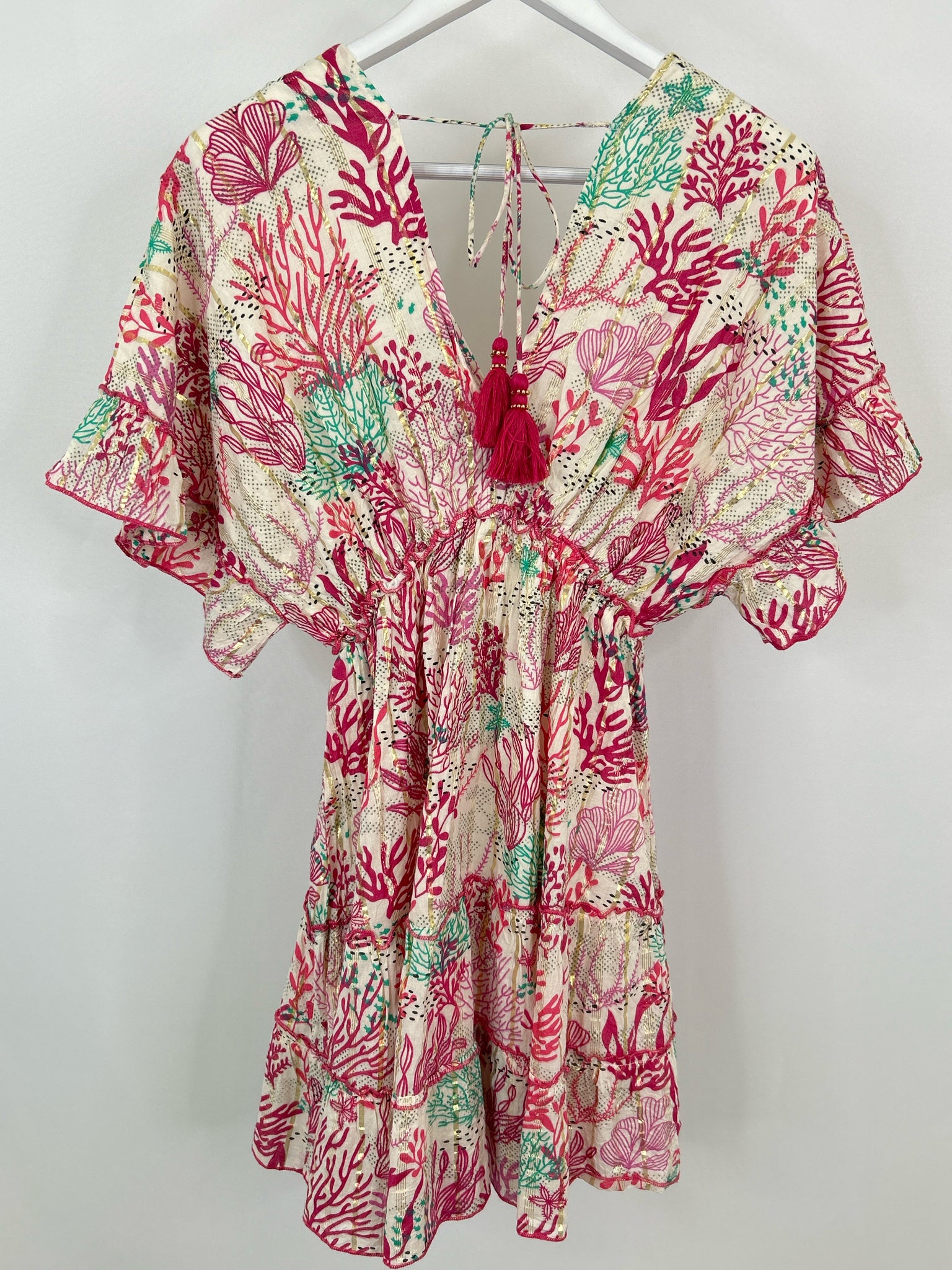 ZURY NWT Size One Size Pink Print Women Dress