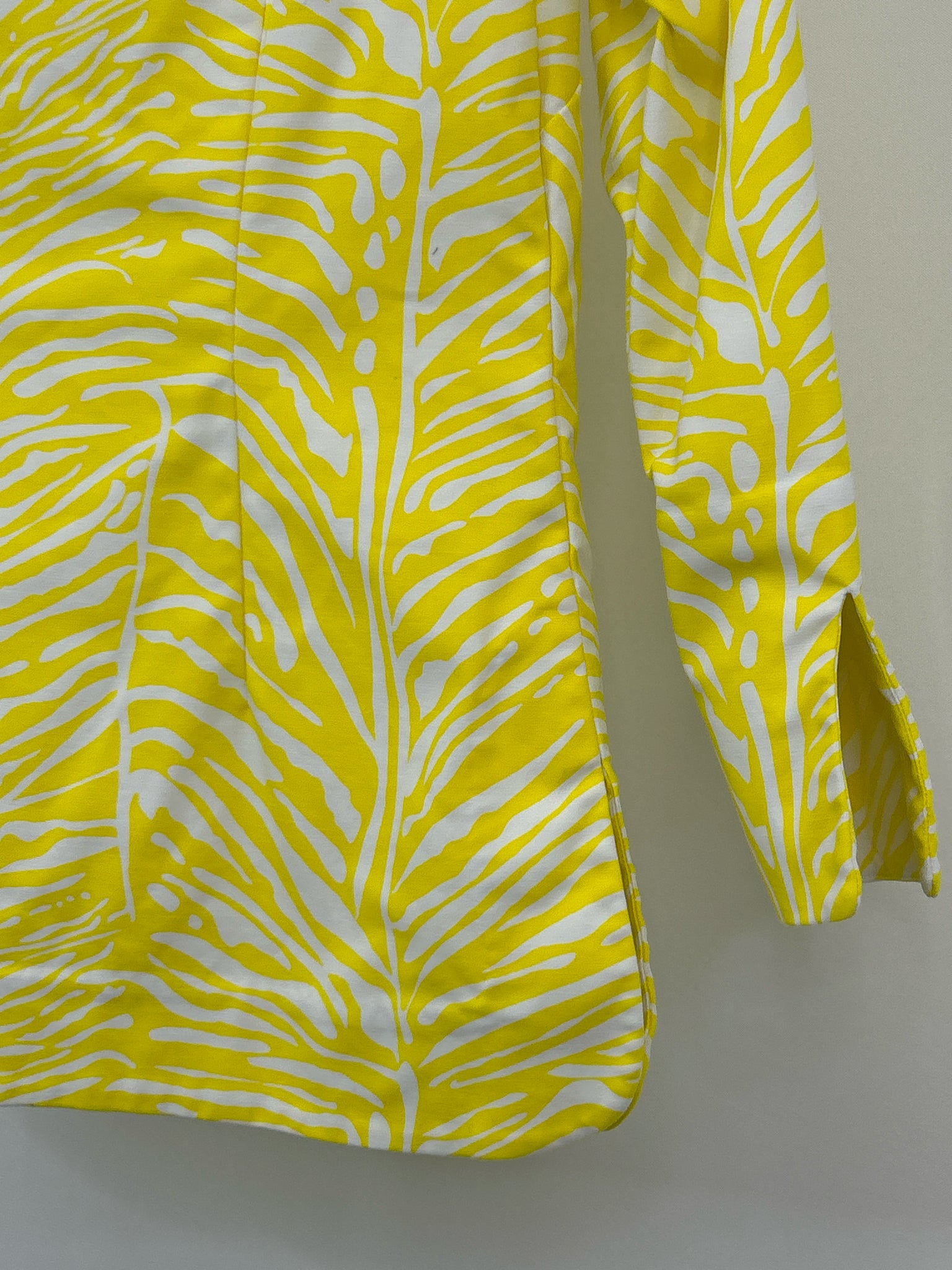 ELIZABETH MCKAY Size 0 Yellow and White Women Tunic
