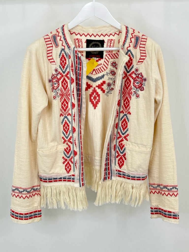 BIYA Women Size S Beige Cardigan