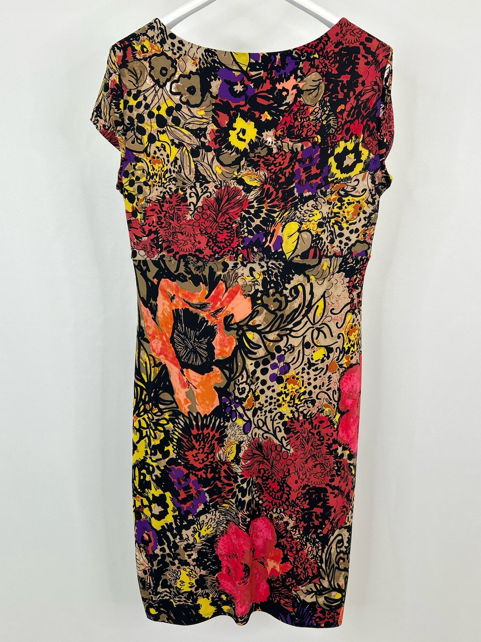 JONES NEW YORK Size 16 Red Print Women Dress