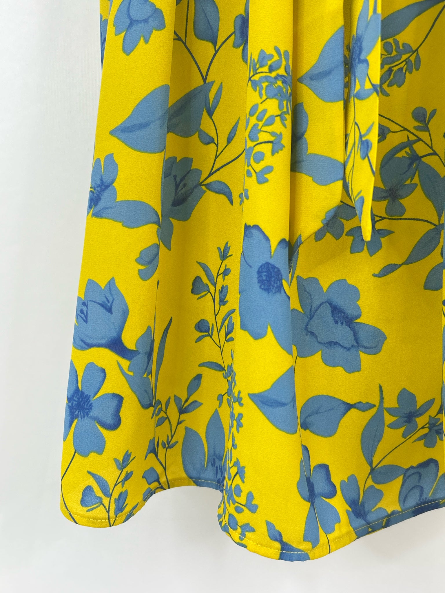 CABI Size S Yellow and blue Women Dress