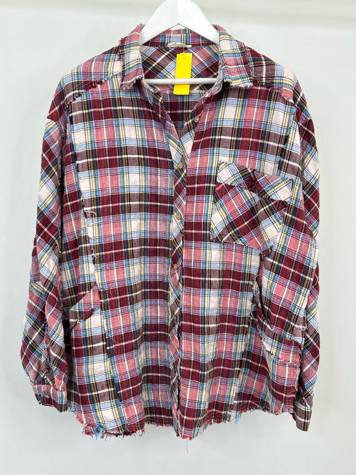 EASEL Size L Red & Pink Women Shirt