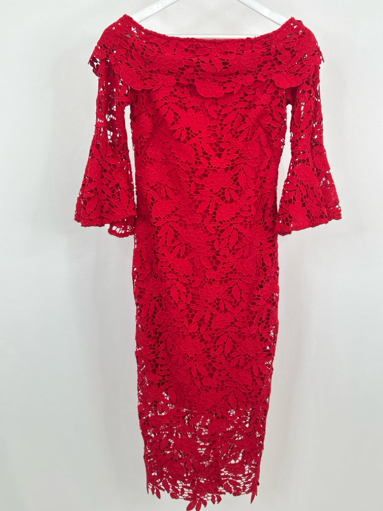 SHOSHANNA Size 4 Red Women's Dress