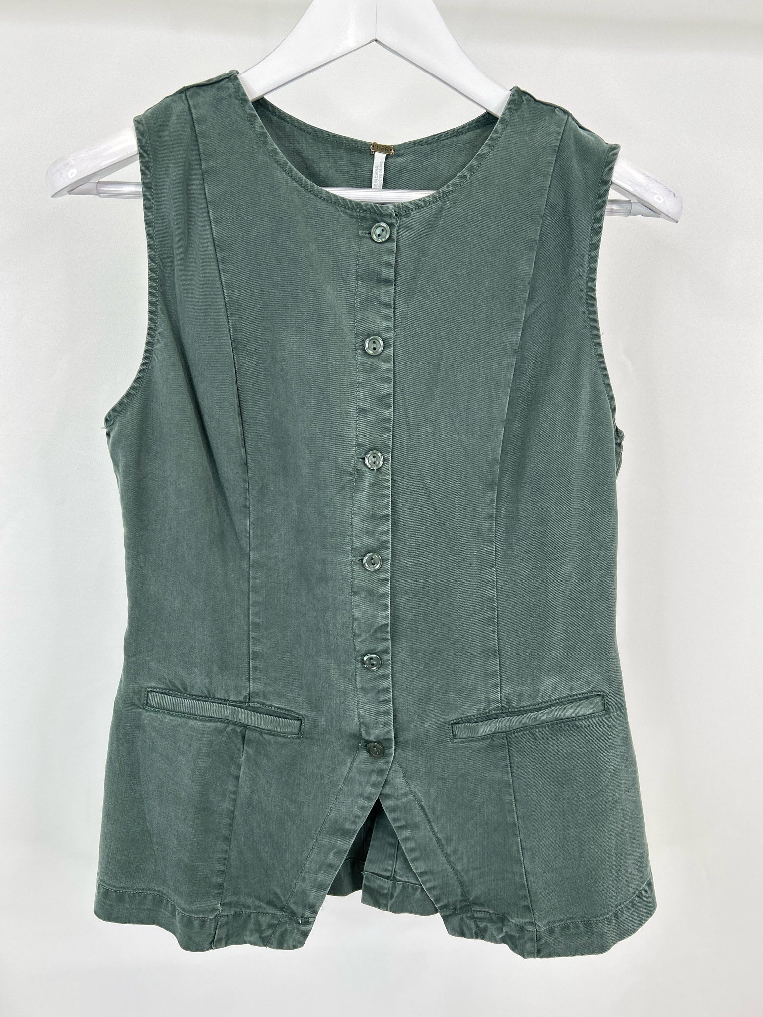 YOUNG FABULOUS & BROKE Size M Green Women Vest NWT