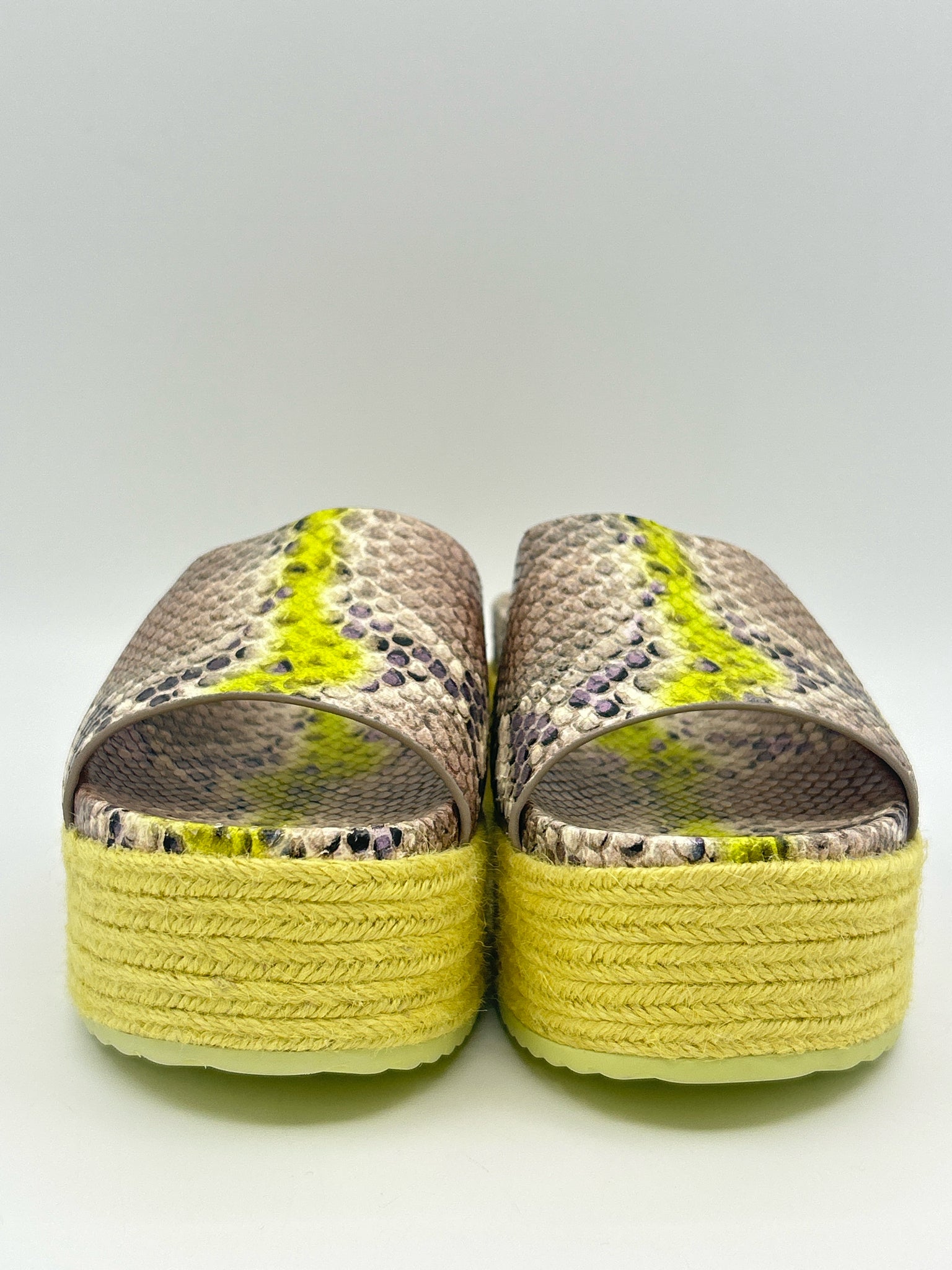 KATE SPADE Size 6.5B Yellow Print Women Sandal