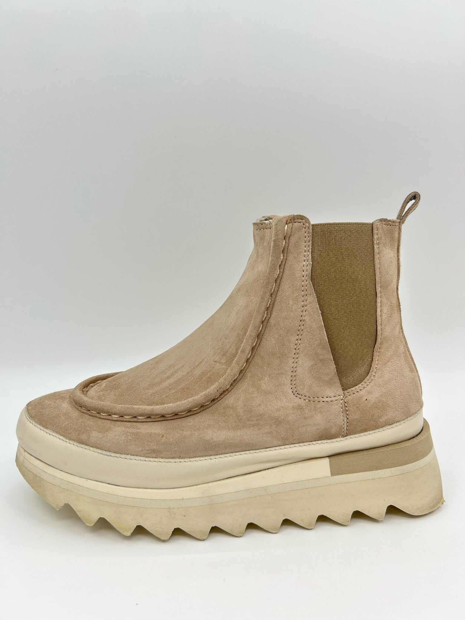 SOFTWAVES Size 39 Taupe Women Booties