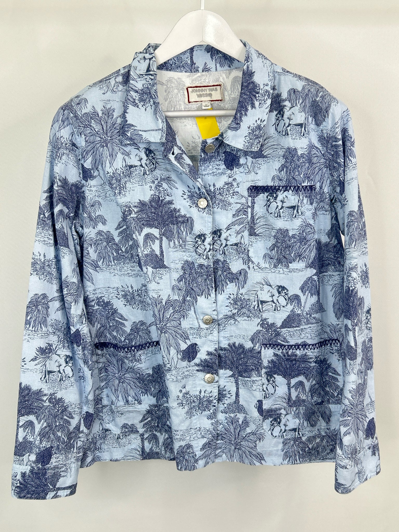 JOHNNY WAS Size M Blue Women Jacket