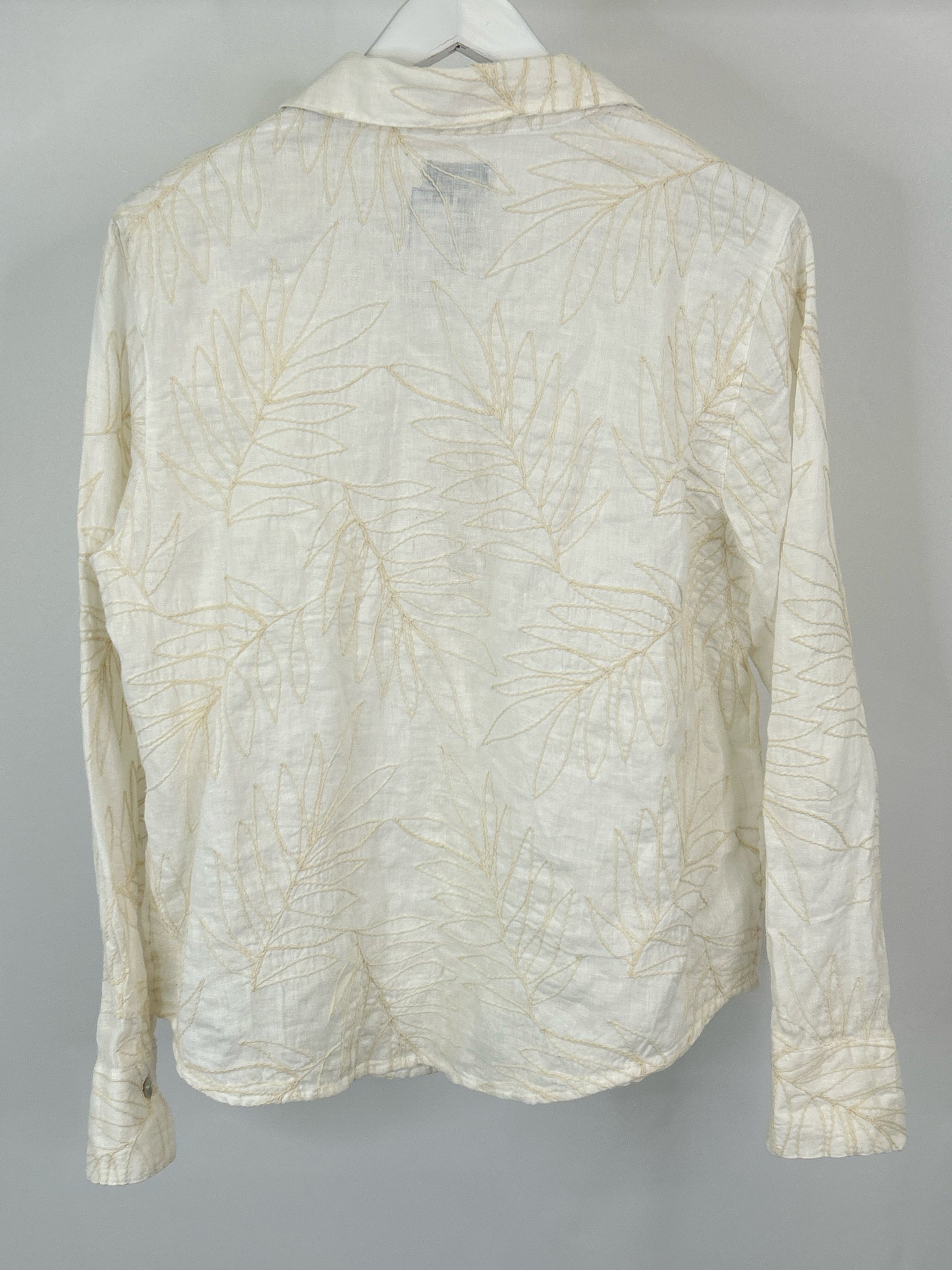 calypso st barth Size XL White Print Women Blouse