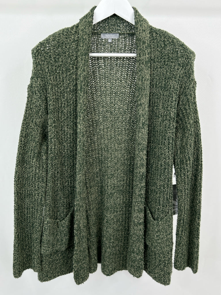 HABITAT Women Size S Green Cardigan NWT