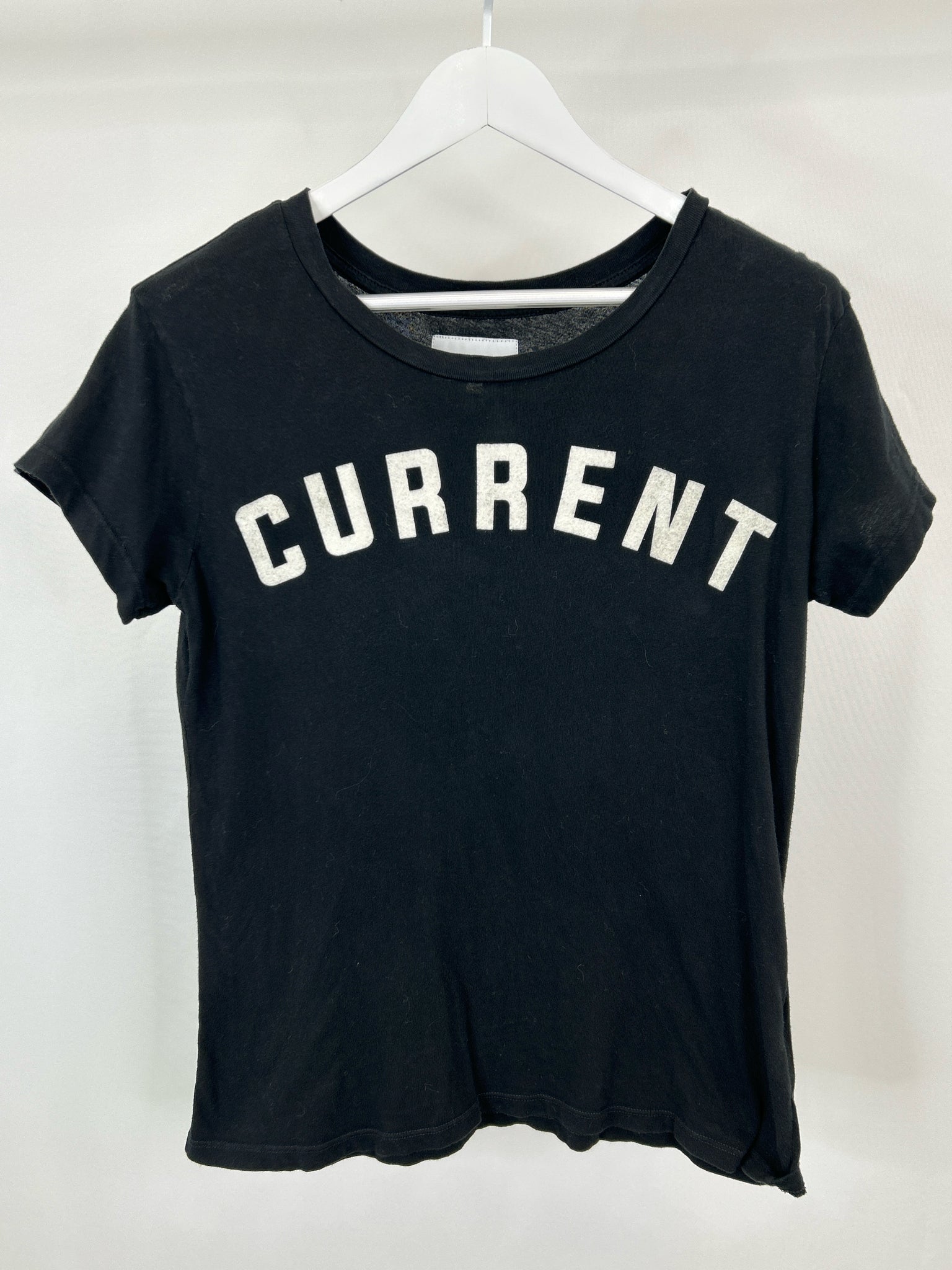 CURRENT ELLIOTT Size 2 Black Women's T-shirt