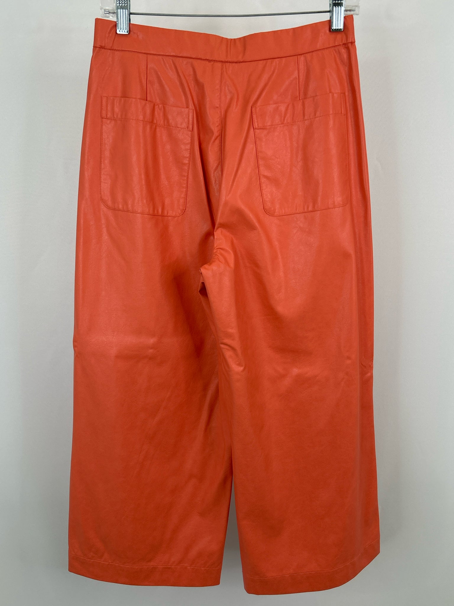 TYLER BOE Size 4 Coral Faux Leather Women Pants NWT