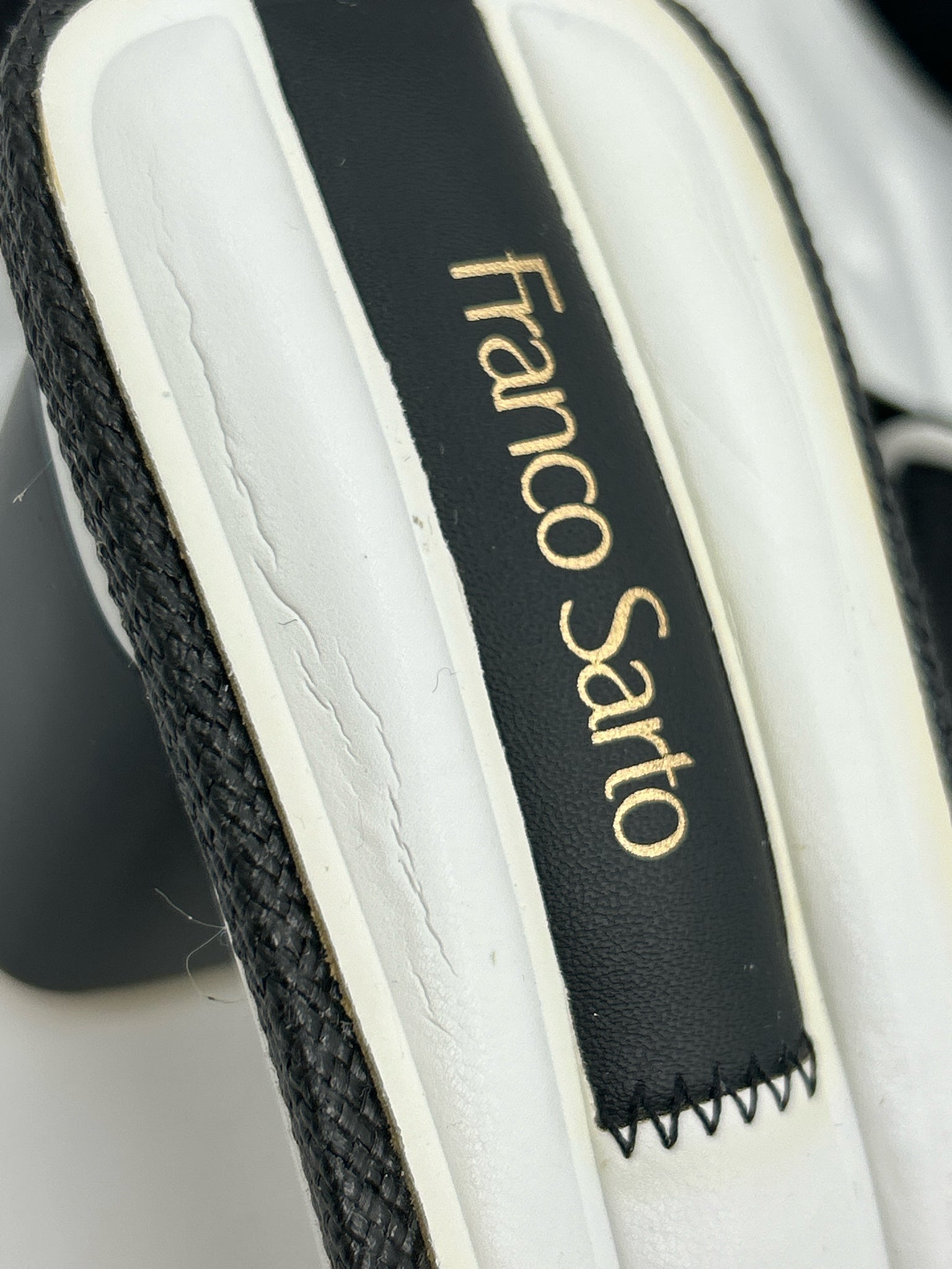 FRANCO SARTO Size 11 Black & White Women Pumps