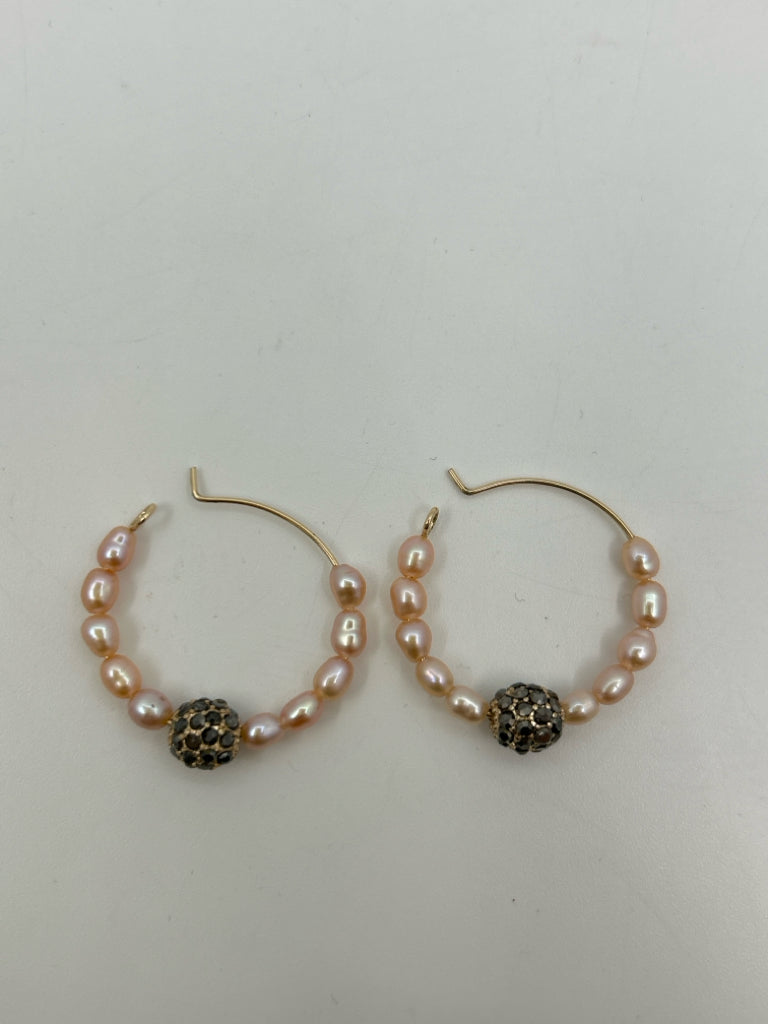 ANTHROPOLOGIE NWT Pink Pearl Earrings