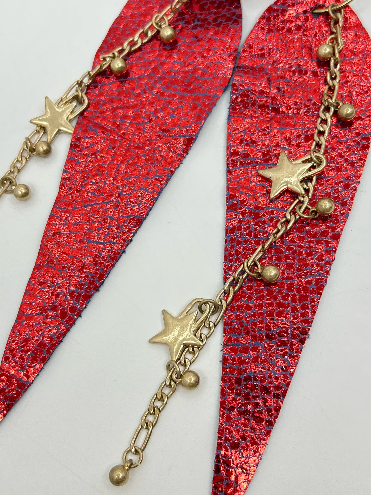 GYPSY SOUTH NWT RED AND GOLD Earrings