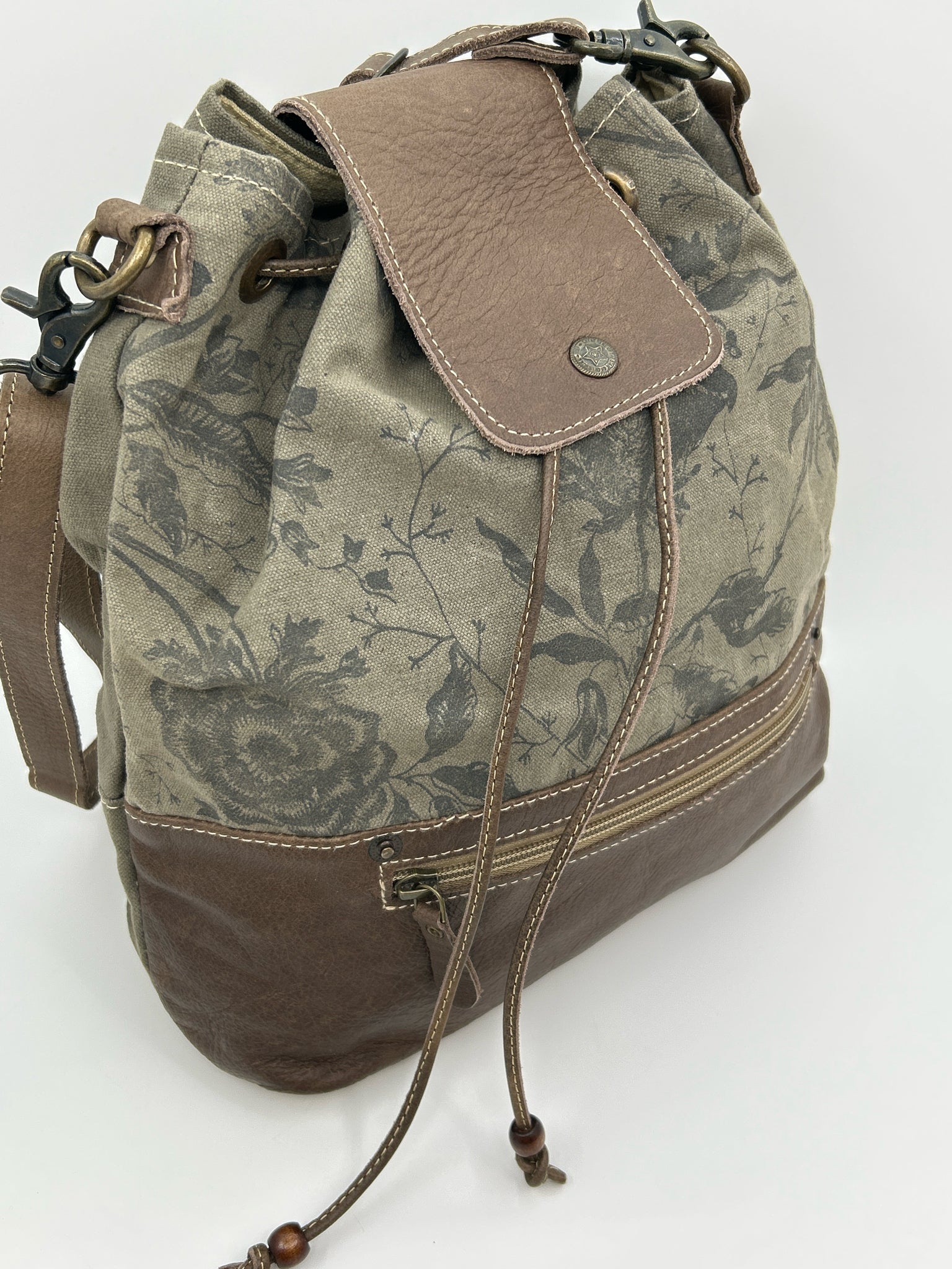 MYRA BAG Brown Print Women Purse