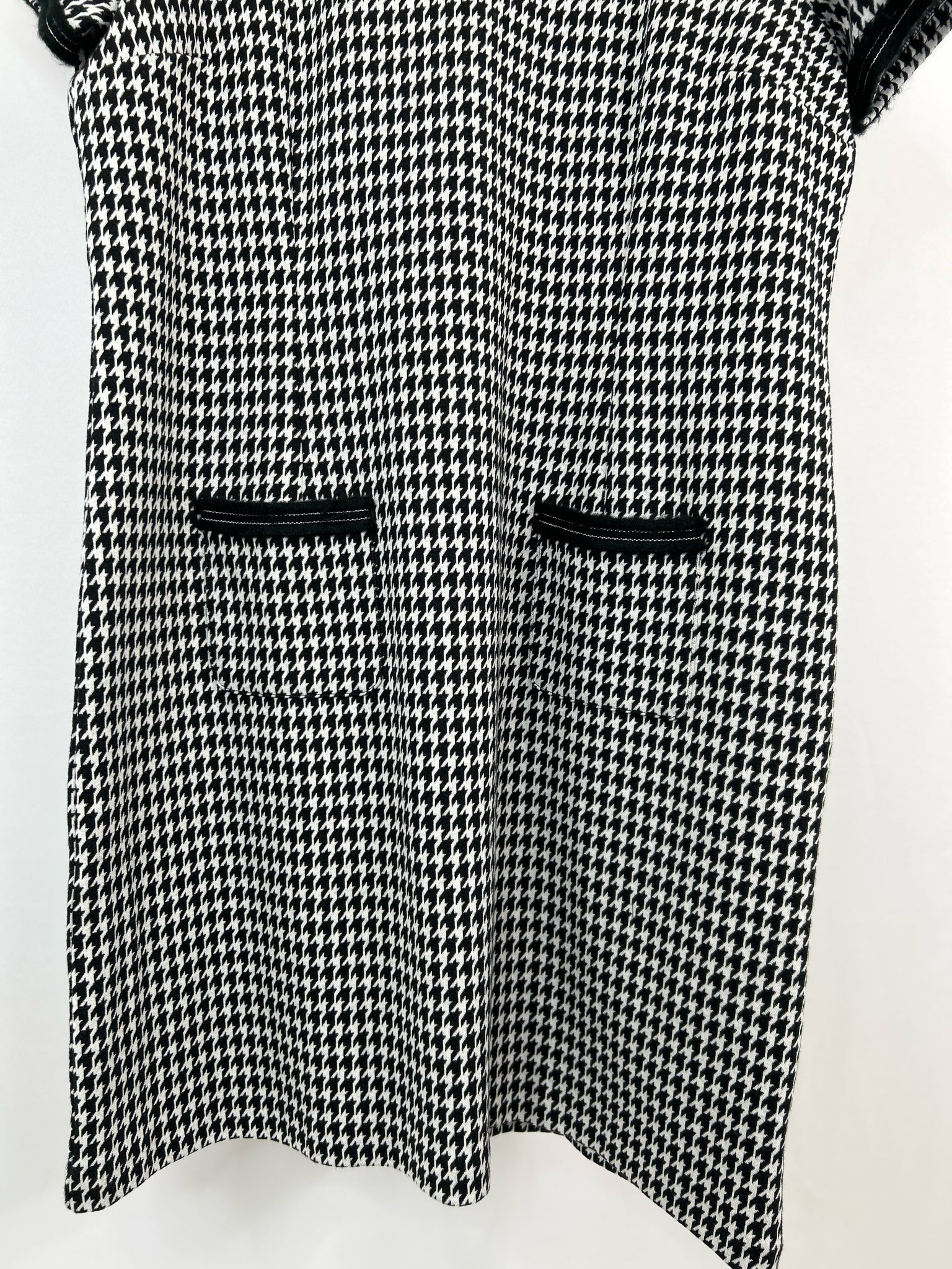 TALBOTS Size 16 Black and White Women's Dress